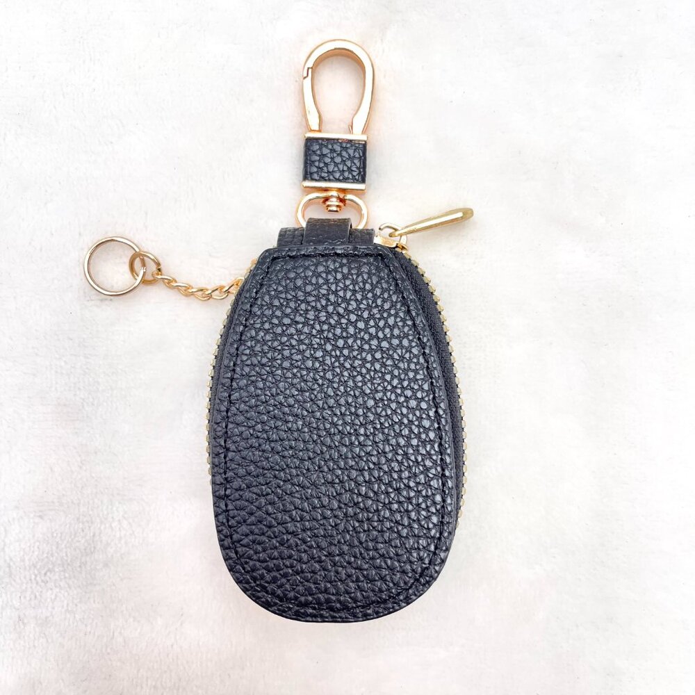 NWT Real Leather Horse Equestrian Pouch Key Holder Zip Coin Case Keychain - Picture 5 of 8